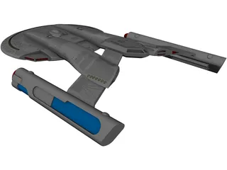 Star Trek Akira Class 3D Model