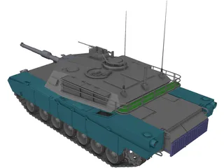 M1 Abrams 3D Model