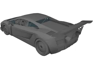 Lamborghini Gallardo GT3 Cup 3D Model