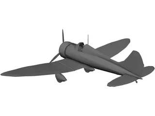 Mitsubishi A5M Claude 3D Model