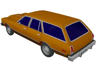 Plymouth Volare Wagon (1977) 3D Model