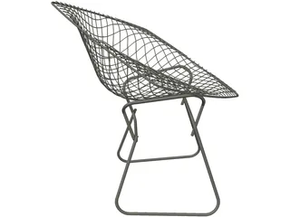 Bertoia Diamond Lounge Chair 3D Model