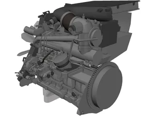 Engine Toyota D4D 3D Model