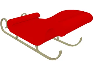 Christmas Sledge 3D Model