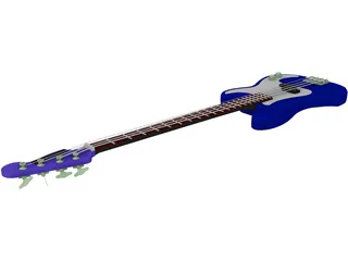 Bass Guitar 3D Model