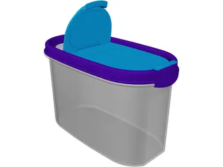 Tupperware Box 3D Model