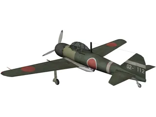 Mitsubishi A6M Zero 3D Model