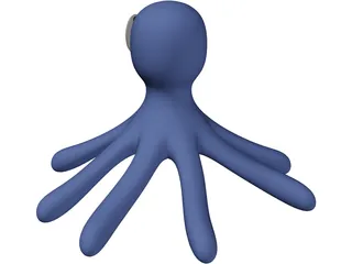 Cartoon Octopus 3D Model