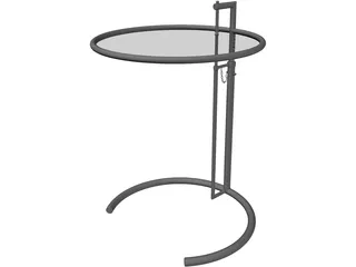 Barcelona Cocktail Table 3D Model