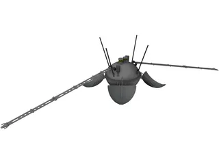 Luna 13 Moon Probe 3D Model