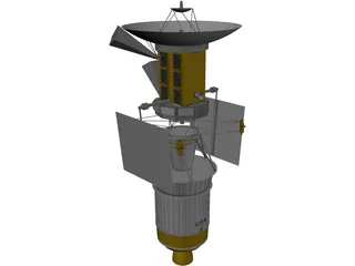 Magellan Probe with Booster 3D Model