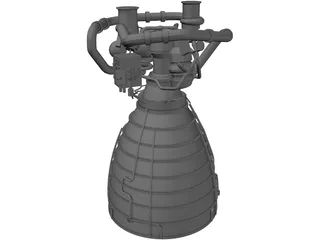 Space Shuttle Main Engine 3D Model