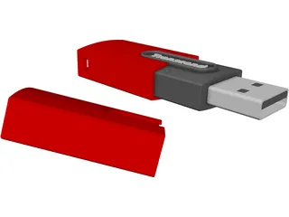 Transcend USB Memory Stick 3D Model