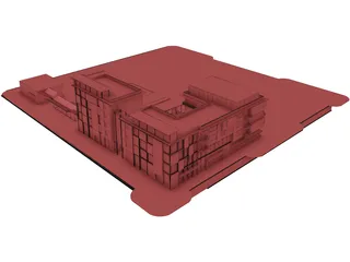 Apartment Buildings 3D Model