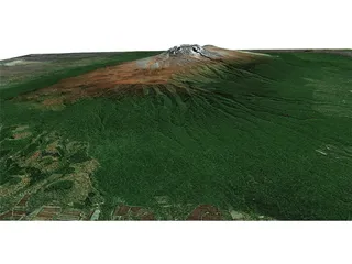 Kilimanjaro Volcano 3D Model
