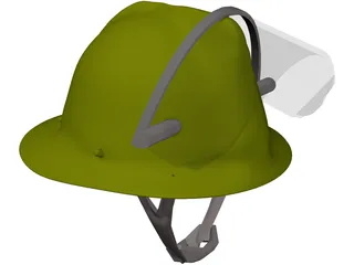Helmet Fireman 3D Model