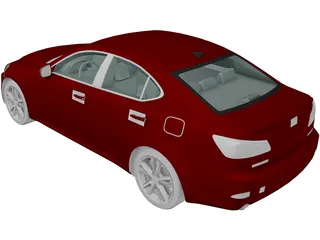 Lexus IS 350 (2006) 3D Model