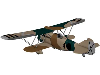 Fiat CR.32 3D Model