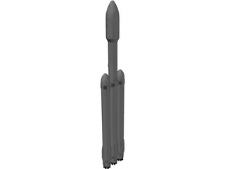 Falcon 9 Rocket 3D Model