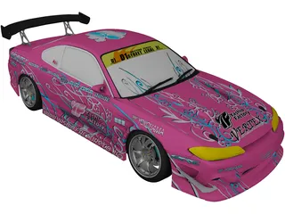 Nissan Silvia S15 Yashio Factory Drift 3D Model