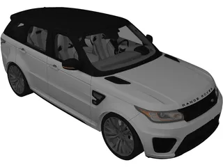 Range Rover Sport SVR 3D Model