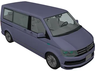 Volkswagen Caravelle (2018) 3D Model