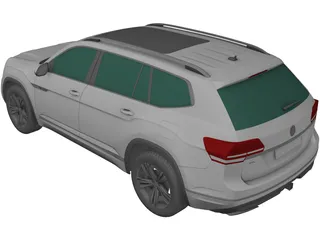 Volkswagen Atlas R-Line (2017) 3D Model