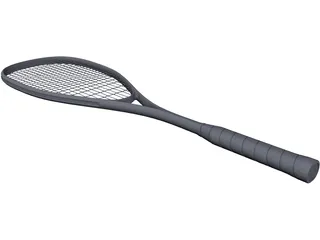 Squash Racket Dunlop 3D Model