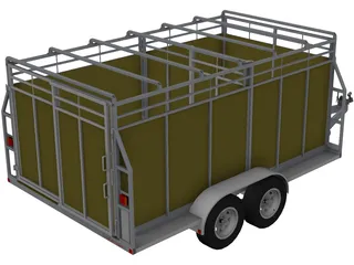 Stock Trailer 3D Model