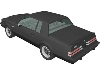 Buick Regal Grand National Coupe (1987) 3D Model