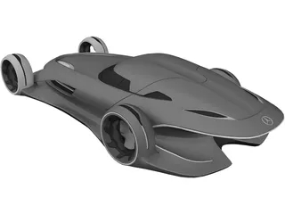 Mercedes-Benz Silver Arrow 3D Model