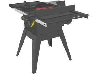 Table Saw 3D Model