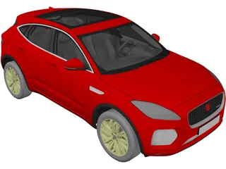 Jaguar E-Pace (2018) 3D Model