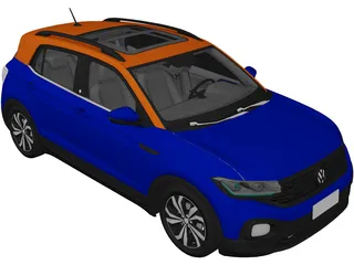 Volkswagen T-Cross (2019) 3D Model