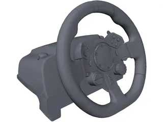 Gaming Wheel Logitech 3D Model