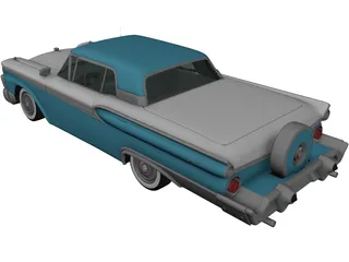 Ford Galaxie 500 (1958) 3D Model