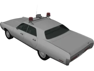 Plymouth Fury Police (1967) 3D Model