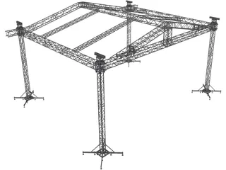 Eurotruss ST Groundsuport 3D Model