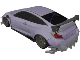 Honda Civic SI [Tuned] (2017) 3D Model