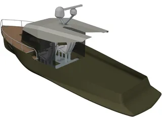 Baycruiser Yacht 3D Model