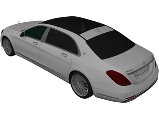 Mercedes-Maybach S650 [W222] 3D Model