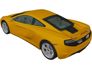 McLaren MP4-12C (2011) 3D Model