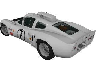 Chaparral 2D Race Car (1966) 3D Model