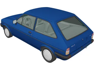 Ford Fiesta (1983) 3D Model