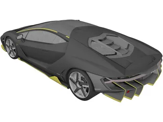 Lamborghini Centenario (2016) 3D Model