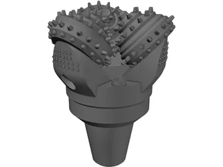 Tricone Drill Bit 3D Model