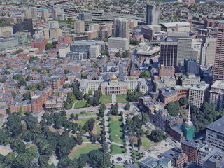 Boston City, MA, USA (2019) 3D Model