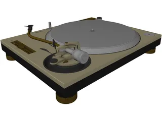 Technics SL-1200MK2 Turntable 3D Model