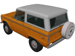 Ford Bronco (1975) 3D Model