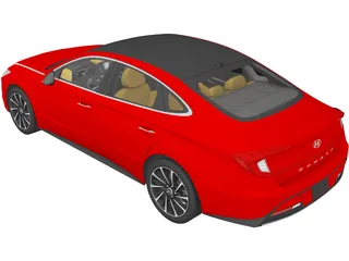 Hyundai Sonata (2020) 3D Model